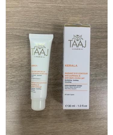 Taaj Radiant Eye Care Gel - Reduce Dark Circles & Swelling | Aloe Vera - 30 ml | Kerala - Buy Online on GoSupps.com