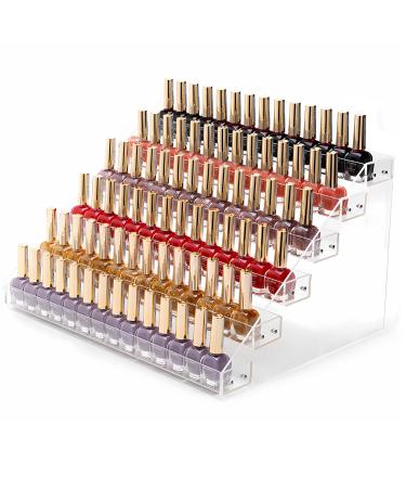 XiYee 6 Tier Nail Polish Storage Organiser Display Nail Polish Stand Nail Polish Shelf Acrylic Nail Polish Holder Perfume Storage Skin Care Organiser
