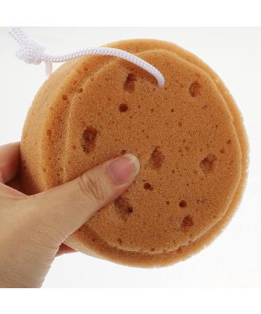 FRCOLOR Exfoliating Bath Sponge Shower Brush 4pcs Set for Soft Skin Cleaning - Body Scrubberwash for Women, Men, and Kids - Buy Online on GoSupps.com