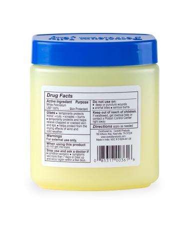 CareAll Petroleum Jelly 8 Oz Jar. Unscented 100% Pure White Petrolatum Jelly USP Protectant for Minor Cuts Scrapes Burns. Moisturizer for Dry Skin and Lips. 8 Ounce (Pack of 1) - Buy Online on GoSupps.com