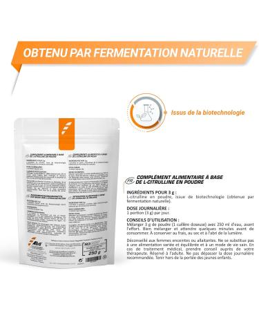 L-Citrulline Powder - 250g (83 Servings) | Vegan-Friendly Supplement for Enhanced Performance - Buy Online on GoSupps.com