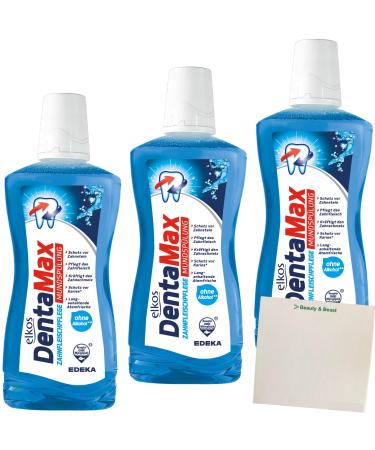 Elkos DentaMax mouthwash 3-pack (3x500 ml bottle) + usy block
