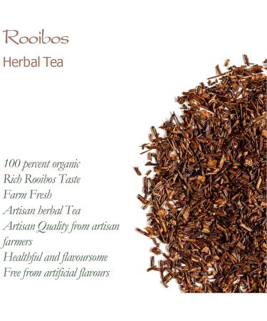 Rooibos Organic Tea South Africa - Loose Leaf Herbal African Red Bush Tea - Redbush Tea 100g Rooibos Organic 100 g (Pack of 1) - Buy Online on GoSupps.com