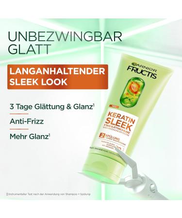  Garnier Garnier Fructis Keratin Sleek Hair Care Kit for dry and frizzy hair with 200ml shampoo and 20ml conditioner - Buy Online on GoSupps.com
