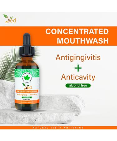 Ved Coconut Pulling Oil - Natural Teeth Whitening & Fresh Breath Mouthwash Alcohol-Free 60ml - Buy Online on GoSupps.com