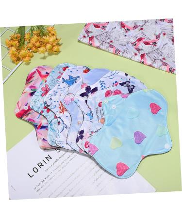 Healeved 7pcs Women's Reusable Period Pads Set with Storage Bag - Washable Cloth Panty Liners for Menstrual Hygiene - Buy Online on GoSupps.com