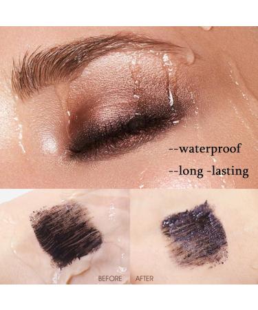 CARL 3 Pieces Mascara Blue White Black Waterproof Long Lasting 5D Colorful Mascara Set for Long Eyelashes Waterproof Eye Makeup - Buy Online on GoSupps.com