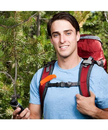 Augsun 40 Pcs Emergency Safety Whistle Plastic Whistles Set with Lanyard Red and Orange - Buy Online on GoSupps.com