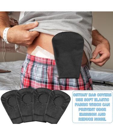 4-Piece Black Ostomy Bag Cover for Men & Women | Odor Control, Washable & Stretchy Pouch Liner | Lightweight Protector - Buy Online on GoSupps.com