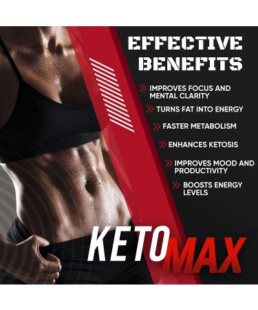 Keto MAX 60 CT - Metabolism Booster with Green Tea, Apple Cider Vinegar, Raspberry Ketones - Energy & Strength Enhancement - Buy Online on GoSupps.com