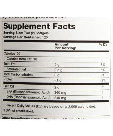 Olympian Labs Omega 3 Fish Oil 2000mg - 240 Count, 120 Servings for Heart & Joint Health - Buy Online on GoSupps.com