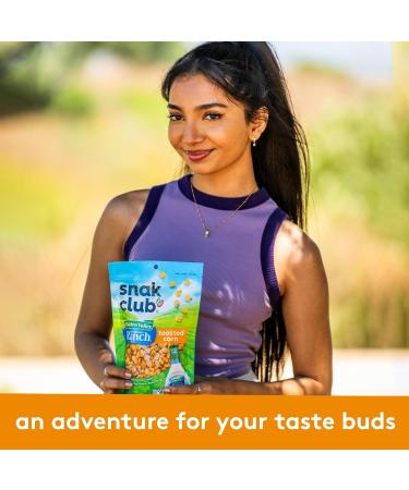 Buy Snak Club Toasted Corn with Hidden Valley Ranch Seasoning - Gluten-Free Kosher Roasted Corn Nuggets in 8.5 oz Resealable Bag - Buy Online on GoSupps.com