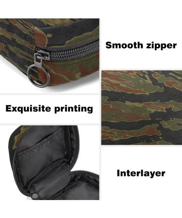 Camouflage Pattern Menstrual Cup Pouch & Sanitary Napkin Storage Bag - Large Capacity Travel Organizer - Buy Online on GoSupps.com