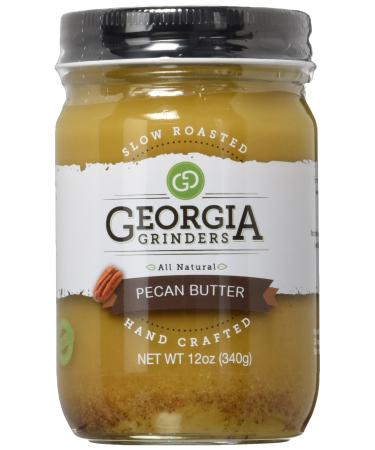 Georgia Grinders Premium Nut Butter, Pecan, 12 oz 12 Ounce (Pack of 1)