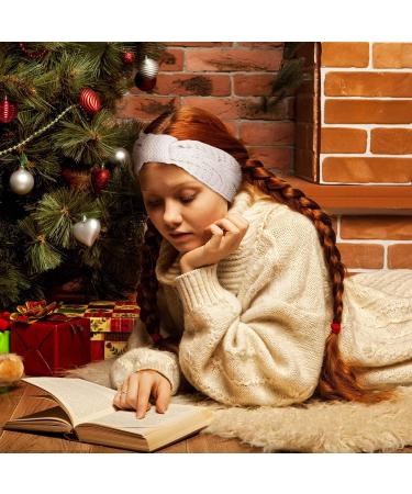 Whaline 6 Pieces Knit Headbands Winter Ear Warmers Twisted Elastic Turban Head Wraps with Bow Knot Hair Band Accessories Hair Scrunchies Scarves for Women Girls (Blue Pink Colors) - Buy Online on GoSupps.com