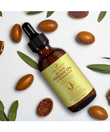 Organic Active Argan Oil of Morocco - Hydrate Nourish & Detangle | All Hair Types - 2 FL Oz - Buy Online on GoSupps.com