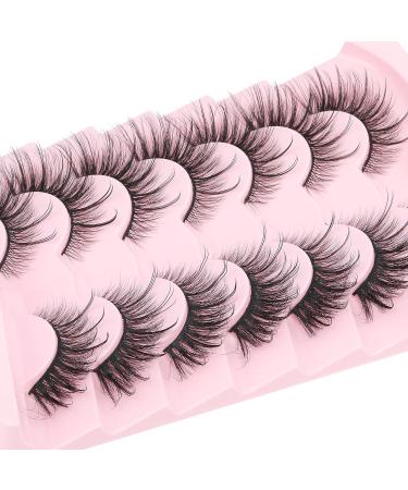 Geeneiya Fairy 3D Fluffy Mink Lashes: 7 Pairs of Wispy Fox Eye Fake Eyelashes for Natural Cat Eye Look - Buy Online on GoSupps.com