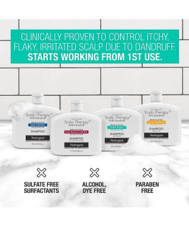 Neutrogena Scalp Therapy Anti-Dandruff Shampoo | 2.5% Salicylic Acid | Peppermint Fragrance | 12 fl oz - Buy Online on GoSupps.com