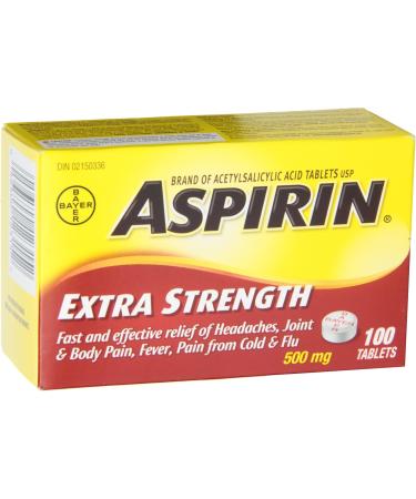ASPIRIN Extra Strength Tablet 500 mg - Buy Online on GoSupps.com