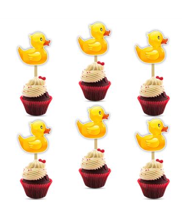 Seyal Cartoon Duck Cupcake Topper Party Decoration - Cartoon Duck Cupcake Topper