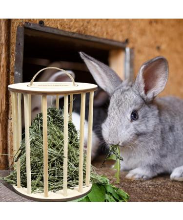 Upgraded Wooden Hay Feeder Rack for Rabbits ToyaJeco Less Wasted Small Animal Food Feeding Rack Standing Pet-self Feeding Food Manger Hay Holder for Guinea Pigs Bunny Chinchilla Hamster - Buy Online on GoSupps.com