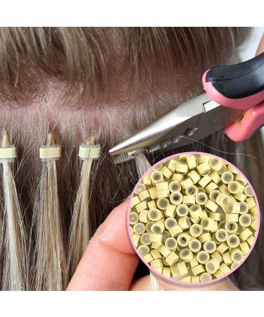 500pcs 5mm Silicone Hair Extension Micro Link Beads - Black | Human Hair Tool - Buy Online on GoSupps.com