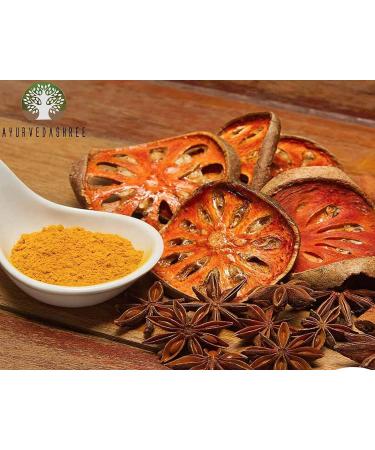 AYURVEDASHREE Bilva Powder - Bael Leaves Powder - Aegle marmelos -100 Gm - Supports Proper Function of The Bowels - Buy Online on GoSupps.com