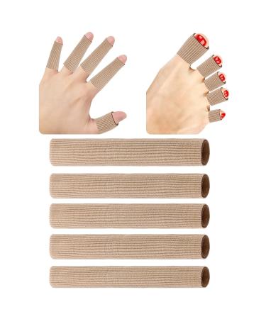 WLLHYF 5 Pieces Toe Separator Soft Gel Toe Protectors Toe Caps Closed Toe Surface Fabric Sleeve Protectors Toe Spacers Bunion Pads Prevent Pain Relief for Women Men Blisters Corns Toes and Fingers - Buy Online on GoSupps.com