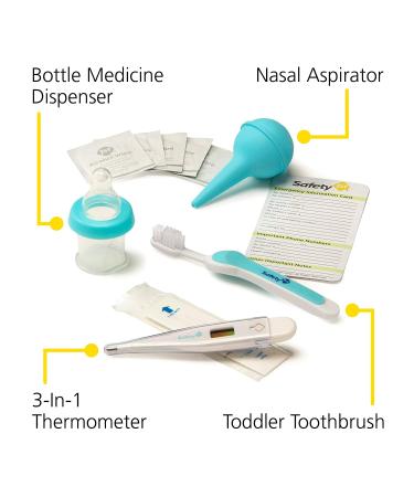 Safety 1st Deluxe 25-Piece Baby Healthcare and Grooming Kit - Arctic Blue | Essential Baby Care Set - Buy Online on GoSupps.com