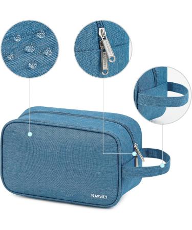 Travel Toiletry Wash Bag for Men and Women Traveling Dopp Kit Shaving Bag for Toiletries Accessories (Navy Blue) A-navy Blue - Buy Online on GoSupps.com