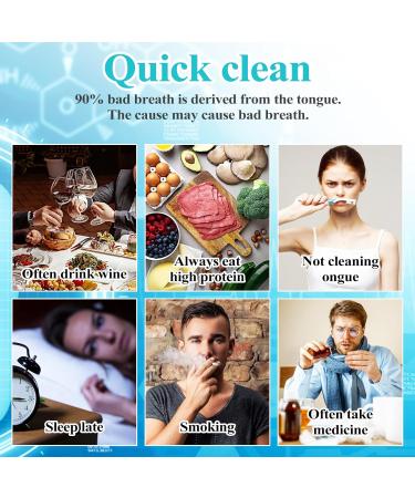 Wllhyf Stainless Steel Tongue Scraper - 4 Pack Bad Breath Reducer with Travel Case | Tongue Cleaner for Fresh Breath - For Men & Women - Buy Online on GoSupps.com