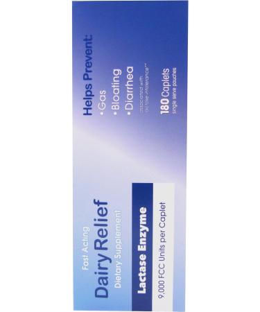 Guardian Dairy Relief Fast Acting Lactase 9000 FCC Caplets - 360 Count (Pack of 2) | Maximum Strength Lactose Intolerance Pills with Enzyme Supplement - Buy Online on GoSupps.com