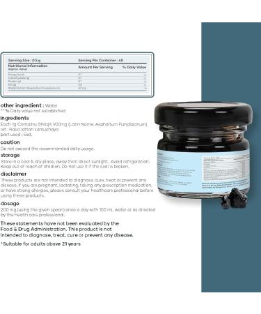 Mars Himalayan Organic Shilajit Resin | Natural Resin Sourced from The Himalayas | Supports Vitality, Energy & Overall Wellness | 15g | Pack of 1 - Buy Online on GoSupps.com