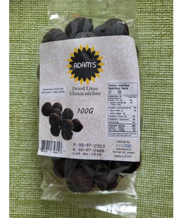 Dried limes Black Limes Black Lemons Omani Lemons looni loomi organic 100gm - Buy Online on GoSupps.com