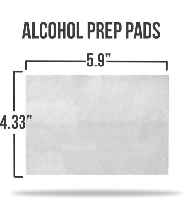 JJ CARE Large Alcohol Prep Pads 70% Isopropyl Alcohol - Pack of 120, Individually Wrapped, Sterile 2-Ply Alcohol Wipes 4.33x5.90 Inch - Buy Online on GoSupps.com