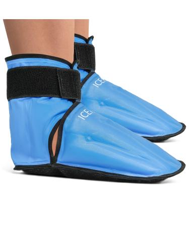ICEHOF boots (2 pieces) gentle fabric-cooling shoes with gel cold therapy for feet toes in chemo therapy rheumatism ice socks cooling socks cooling shoes chemo cooling package foot-onesize unisex cooling boats2x