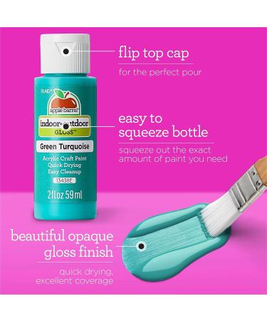 Apple Barrel Gloss Acrylic Paint - 2-Ounce White | Assorted Colors | 20621 - Buy Online on GoSupps.com