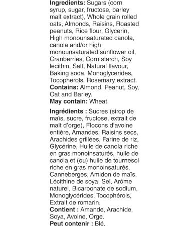 NATURE VALLEY - VALUE PACK SIZE - Fruit and Nut Almonds Raisins Peanuts Cranberries Granola Bars & FAMILY PACK SIZE - Oats Honey Granola Bars Made with Whole Grain Oats - Buy Online on GoSupps.com