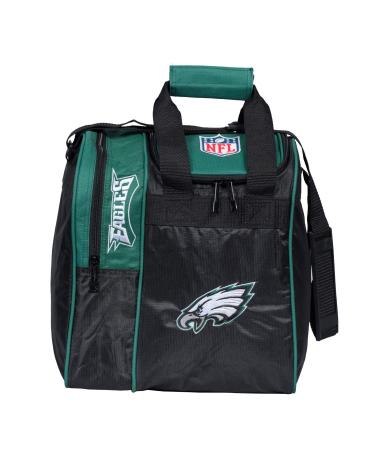 KR Strikeforce Officially Licensed NFL Single Bowling Ball Tote Bag with Shoe Compartment Philadelphia Eagles