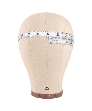 HYOUJIN 22 Canvas Cork Block Wig Head Mannequin for Display & Styling - Light Brown, 22 inch - Buy Online on GoSupps.com