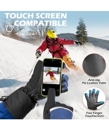 Buy Warmthuyo Winter Gloves | Waterproof Windproof Touchscreen Ski Gloves for Men & Women - Ideal for Motorcycle Skiing Hiking & Cycling - Buy Online on GoSupps.com
