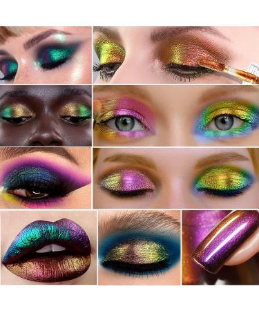 HOOMUSS Glitter Liquid Eyeshadow Set - Chameleon Metallic Holographic Shades - Long Lasting & Highly Pigmented - Quick-Drying Formula - Buy Online on GoSupps.com