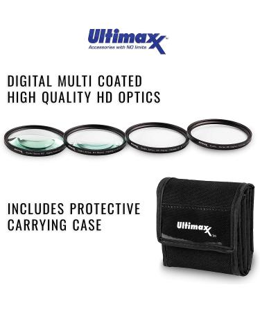 67MM Ultimaxx Macro Close-up Filter Kit (1 2 4 10 Diopter Filters) - Professional Four Piece Set for Camera Lens - Includes Protective Filter Pouch - Buy Online on GoSupps.com