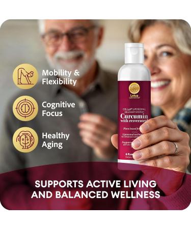 Liposomal Turmeric Curcumin with Resveratrol Liquid Formula with High Absorption 30 Servings Vegan Non-GMO Gluten-Free 6 fl oz (180 ml) - Buy Online on GoSupps.com