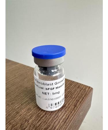 Basic Fibroblast Growth Factor Powder - bFGF Freeze-Dried Powder Cosmetic Grade for Skin Anti-Aging 1Milligrams 1000000IU 98% Purity (5mg) - Buy Online on GoSupps.com