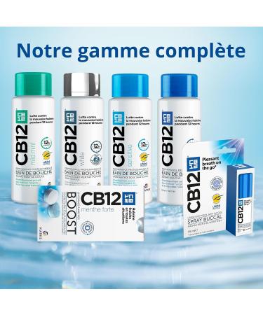 CB12 - Mouthwash - Fights bad breath for 12 hours - Alcohol-free - Mint flavor - 500 ml - Buy Online on GoSupps.com