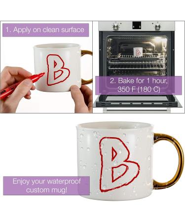 12-Color Acrylic Paint Pens | For Rock, Glass, Wood, Porcelain, Ceramic, Fabric, Paper | Medium Point Markers for Calligraphy, Kindness Rocks, Mugs | Arts and Crafts Supplies - Buy Online on GoSupps.com