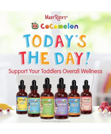 Cocomelon Elderberry Syrup for Toddlers by MaryRuth's USDA Organic Immune Support Drops for Kids Ages 1-3 Years Blueberry Raspberry Flavor Vegan & Non-GMO 1 Oz - Buy Online on GoSupps.com