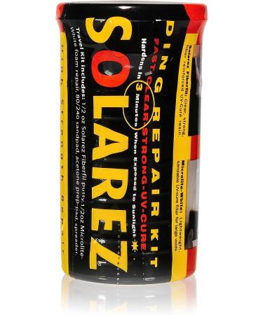 Solarez Polyester Mini Travel Kit | Surfboard and Paddle Board Ding Repair | Includes Poly and Microlite Resins | Sanding Pad, Spreader, Alcohol Pad | USA Made | Watertight Capsule - Buy Online on GoSupps.com