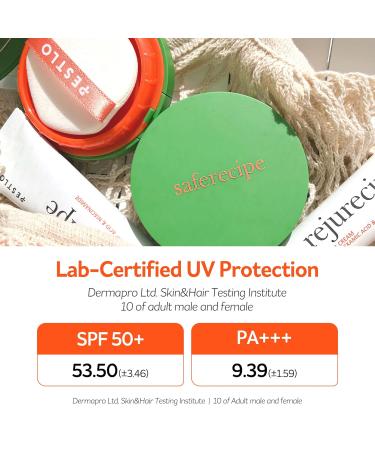 PESTLO Saferecipe No Sebum Grinding Sun Pact SPF 50+ | Hypoallergenic Sebum Control Sunscreen - 0.63oz/18g - Buy Online on GoSupps.com
